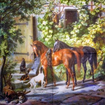 051 Horses - 3-ply - Ambiente